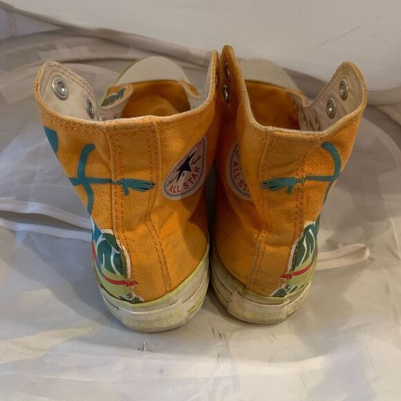 Converse Unisex Size 3 Orange Blue Cat High Top Sneakers - Picture 8 of 13